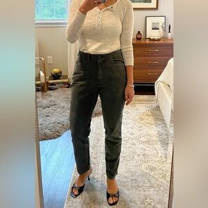 Poetry Green Corduroy Pants